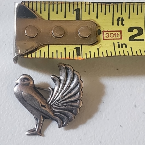 Elegant Sterling Silver Bird Dove Brooch 925 - Picture 4 of 4